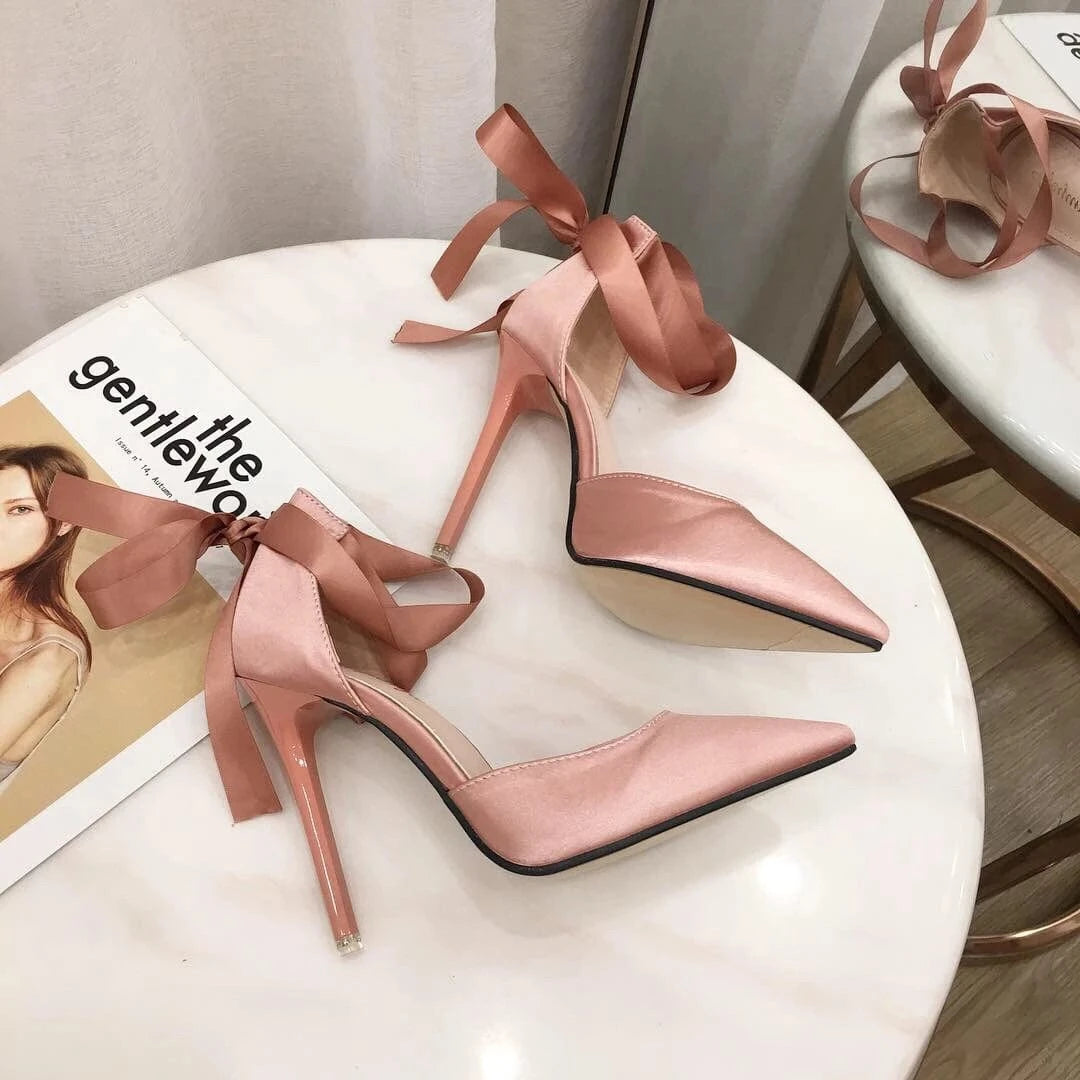 New Design Custom womens sexy Shoes sandal Bandage Shoes high heels stiletto