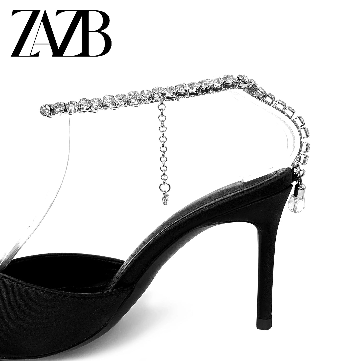 New design formal parliament Women's high heel Sandals wedding Shining diamond shoes  frenulum narrow strap for ladies