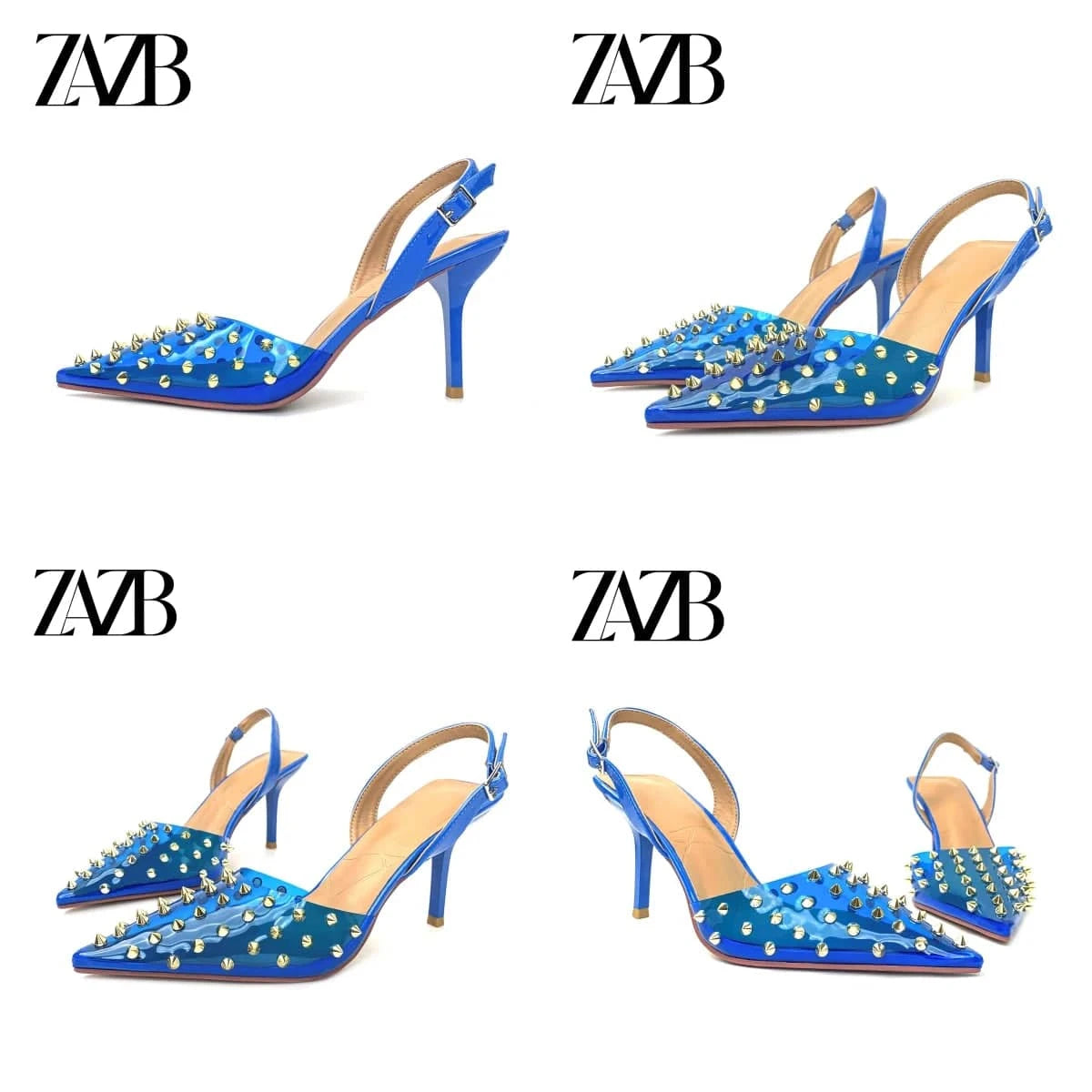 New design formal sparkling rivet Women's high heel Sandals rhombus unique banquet wedding bridal luxury dress ladies shoes