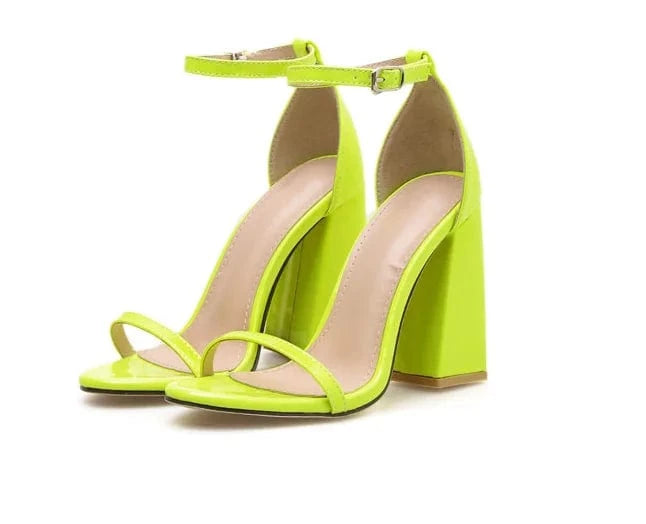 New design sexy women buckled chunky heel ankle sandals round Toe sexy Ladies shoes high heel sandals office shoes