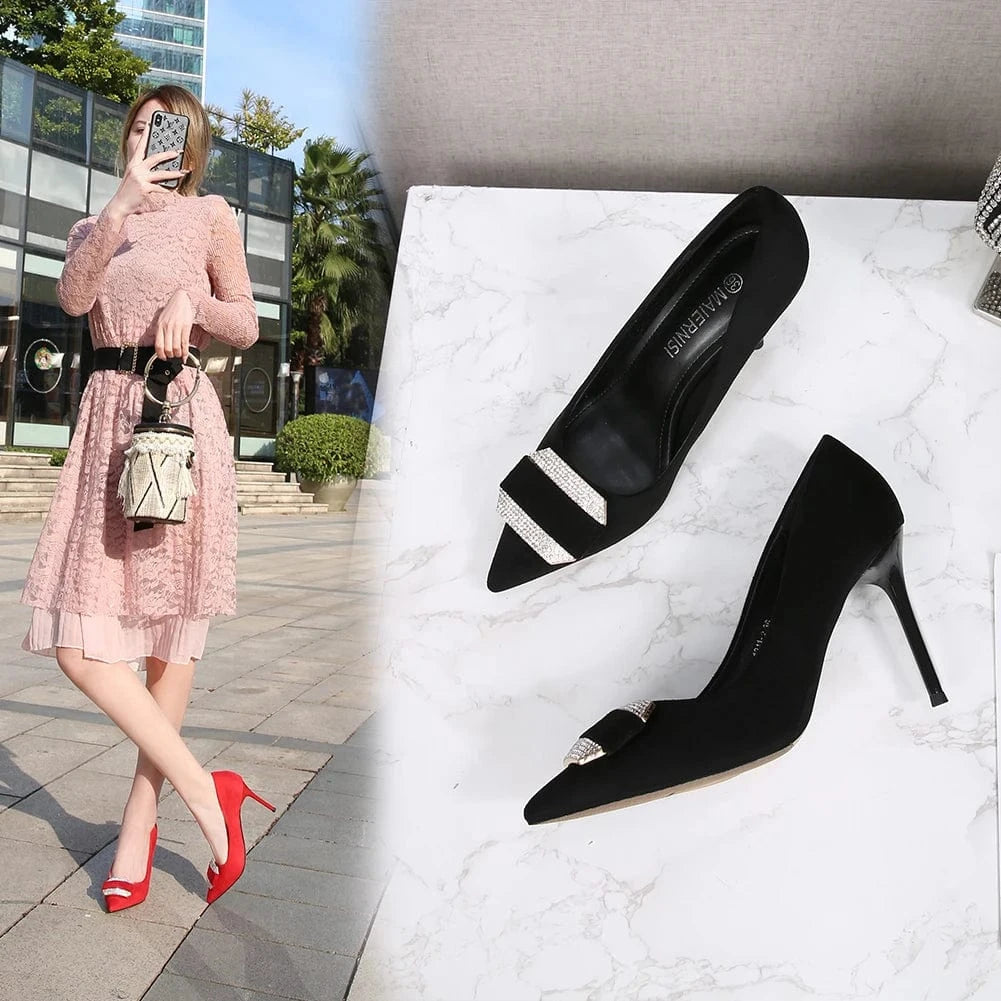 New Design Shoes 9 CM Stiletto Heels Women's Pumps Ladies Big Size High Heels High Quality Sexy Office Shoes For Women