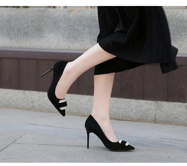 New Design Shoes 9 CM Stiletto Heels Women's Pumps Ladies Big Size High Heels High Quality Sexy Office Shoes For Women