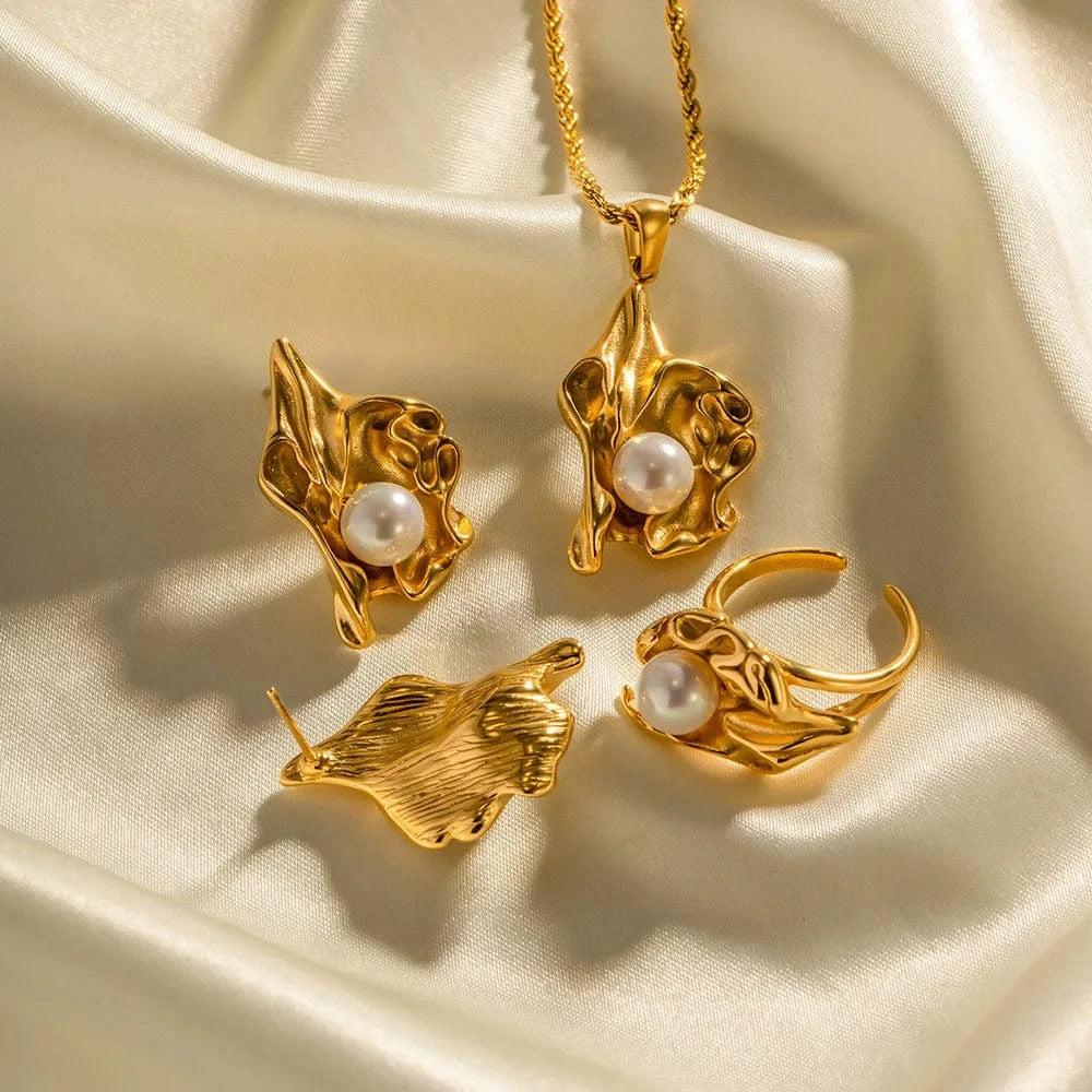 New Fashion 18K Gold Plated Natural Stone Evil Eyes Hollow Multi Color Design Stainless Steel Drop Earrings