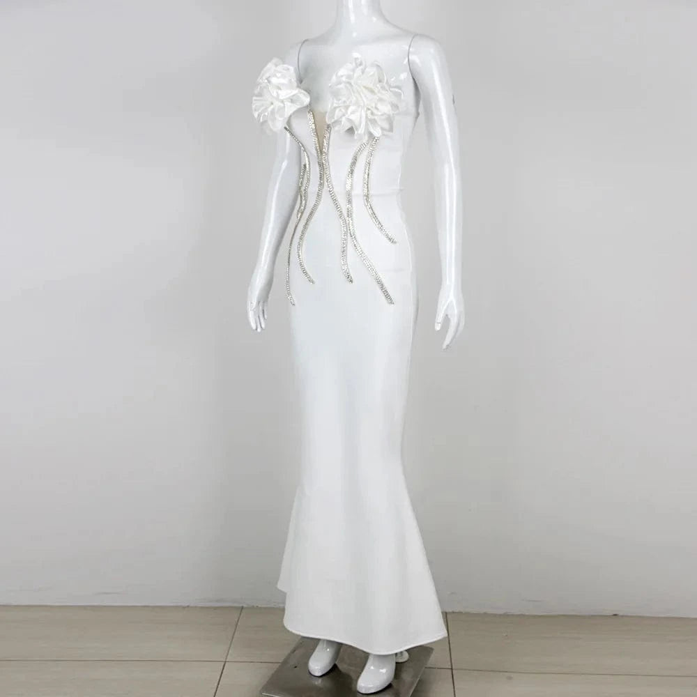 New Fashion Celebrity Evening Parry Night Clubwear Rayon Sexy Long Party Dress