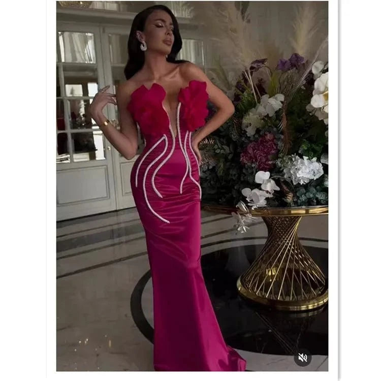 New Fashion Celebrity Evening Parry Night Clubwear Rayon Sexy Long Party Dress