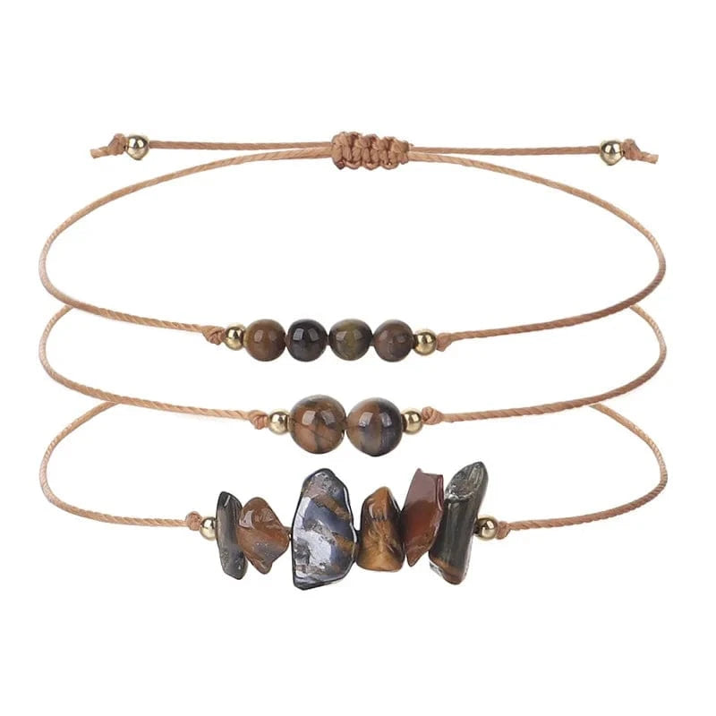 New Fashion Irregular Crystal Bead Bracelet Creative And Versatile Copper Bead Bracelet Women's Handwoven Bracelets