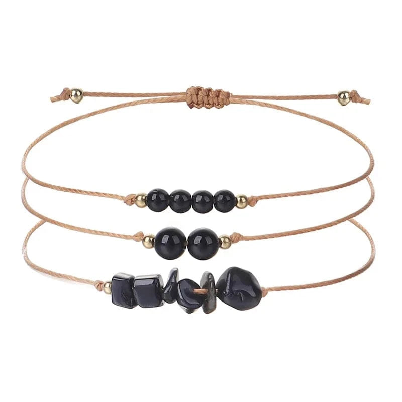 New Fashion Irregular Crystal Bead Bracelet Creative And Versatile Copper Bead Bracelet Women's Handwoven Bracelets