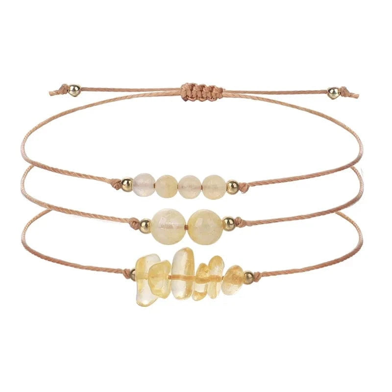 New Fashion Irregular Crystal Bead Bracelet Creative And Versatile Copper Bead Bracelet Women's Handwoven Bracelets