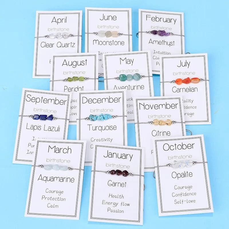 New Fashion Irregular Garnet Bracelet Personalized And Exquisite Stone Beads Bracelet Women's Handmade Adjustable Woven Bracelet