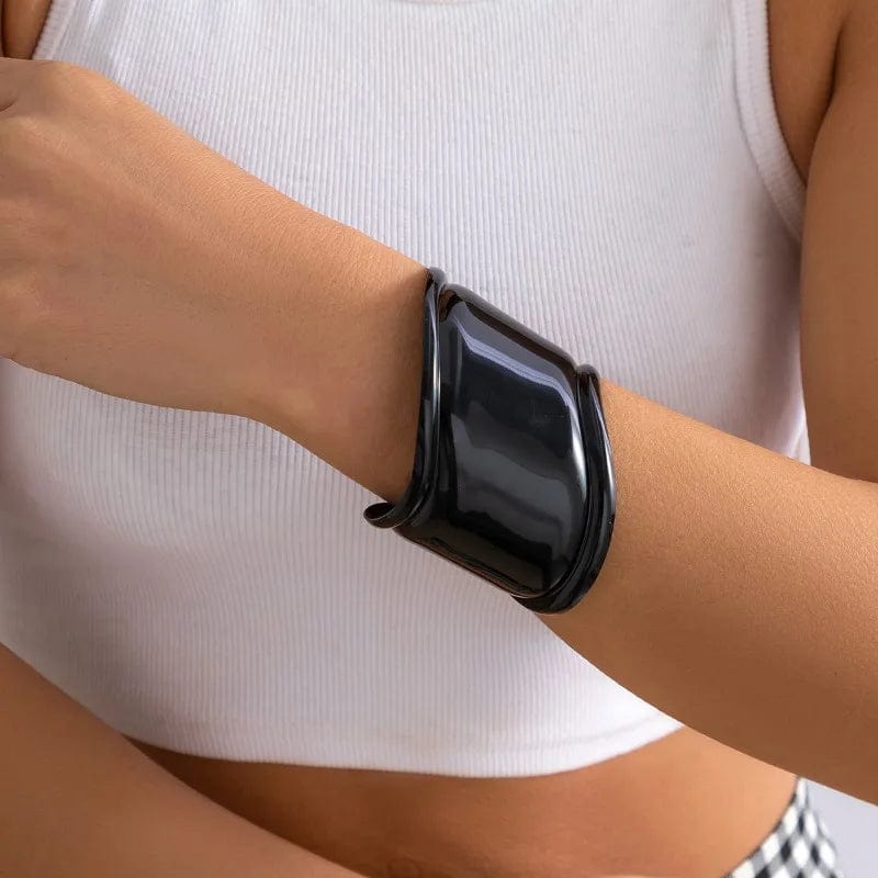 New Fashion Irregular Shaped Bracelet Personalized And Exaggerated Open Bangle Bracelet Punk Nightclub Trend Alloy Bracelet