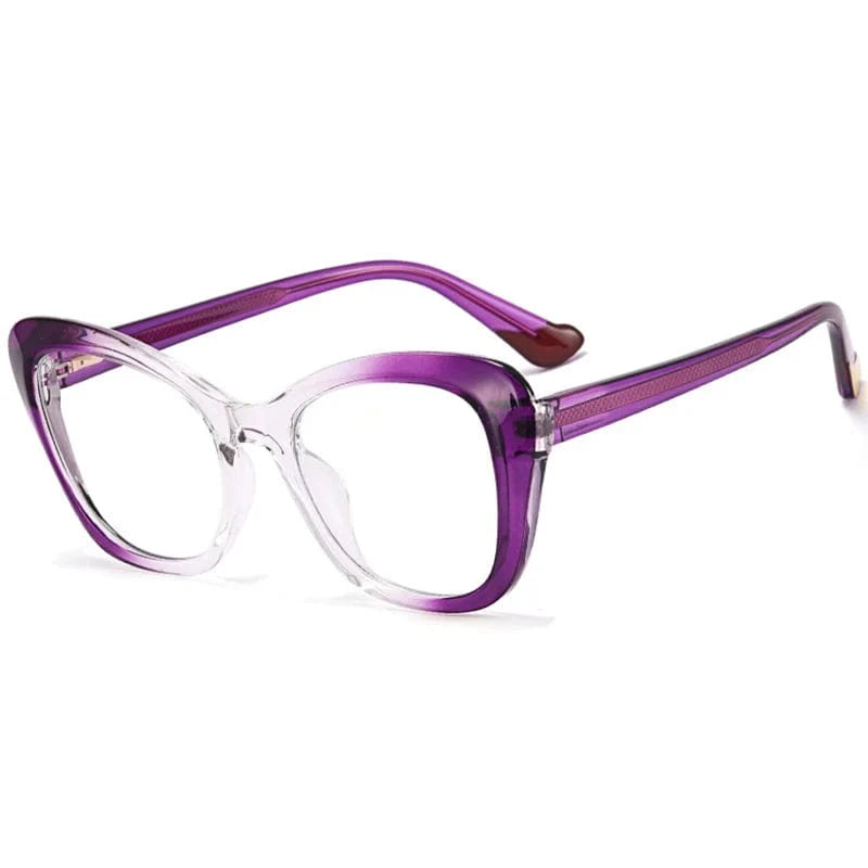 New Fashion Retro Cat Eye Eyeglasses Women Brand Designer Optical Frame Anti Blue Light Computer Glasses Frame