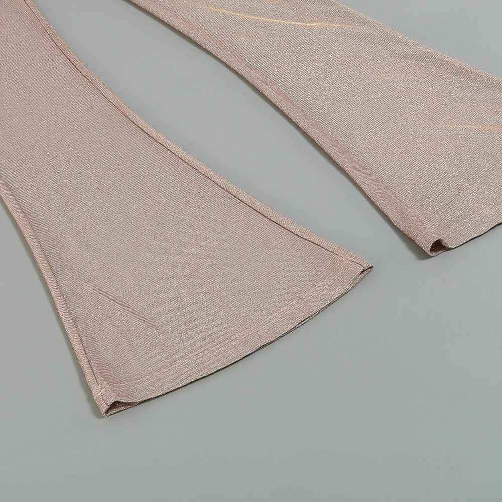 New Fashion Sequins Jumpsuit For Women 2025 Long Sleeves V Neck Draped Autumn Rompers Celebrity Evening Party Club Overall