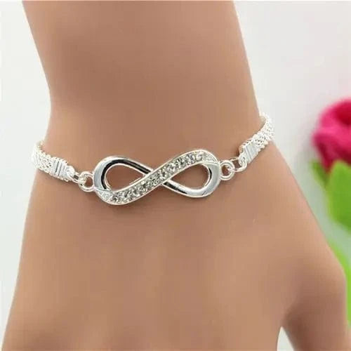 New Fashionable Full Diamond Bracelet  Versatile Women's Butterfly Bracelet 4-Piece Set Open Bangle Bracelet
