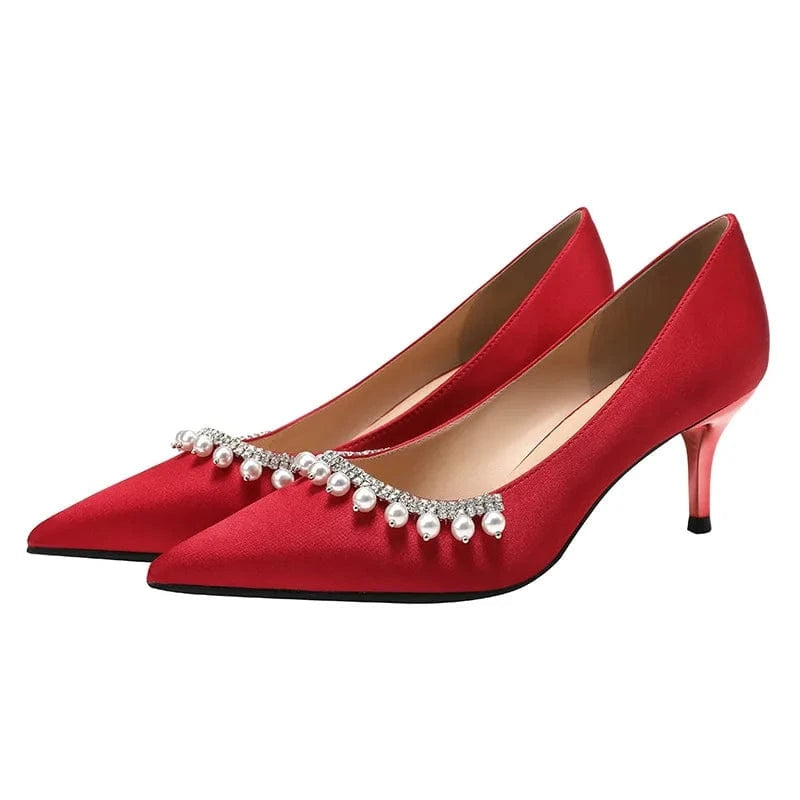 New Female Pointed-toe Rhinestone Sandals Women Summer Autumn High Heels Stilettos Sexy Banquet Office Ladies Shoes