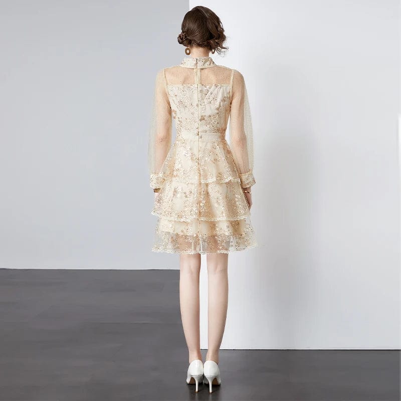 New Heavy Industry Sequin High end Elegance Dress for Women SR6892098