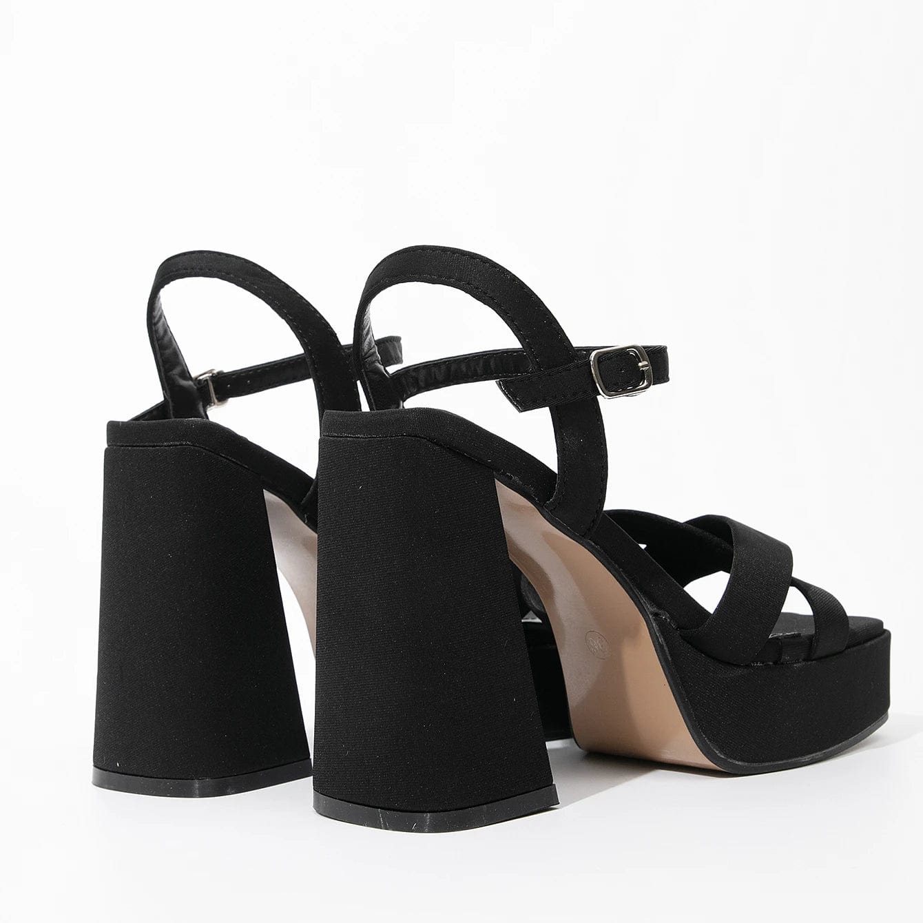 New Platform High Heel Sandals Flat Buckle Women's Chunky Heel Sandals 2025