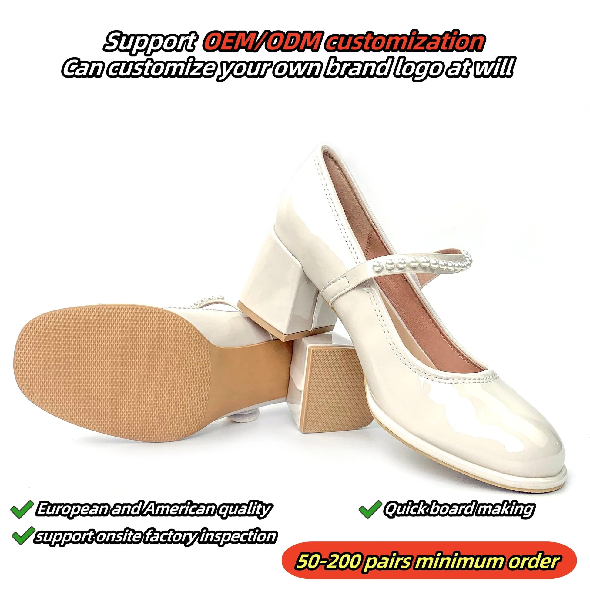 New Round head dress formal Women's Thick heel shoes Mary Jane ladies loafers British style Thick bottom leather shoes