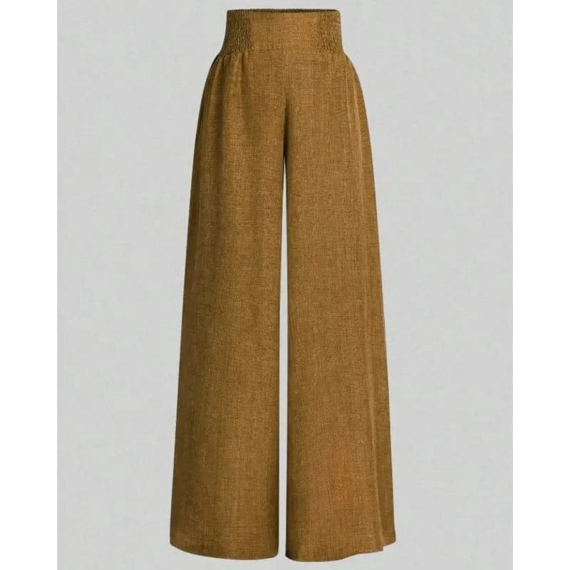 New Spring And Summer Women's Solid Color High Waist Slimming Wide Leg Pants 2025 Female Fashion Clothing Pantalones De Mujer
