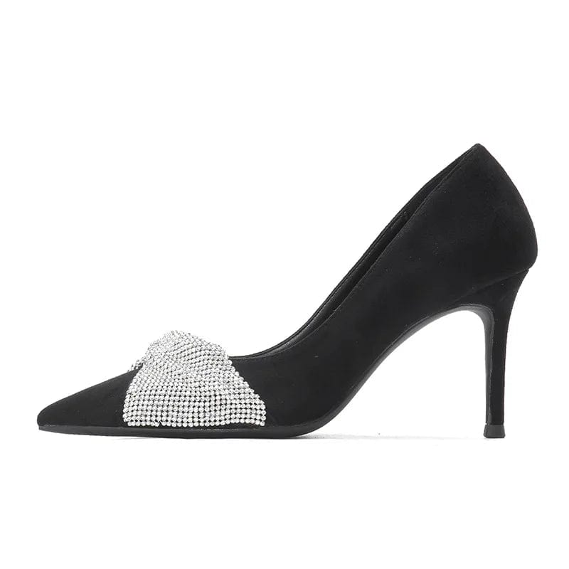 New Spring Autumn Women High Heels Stilettos Female Pointed-toe Metal Mesh Sandals Banquet Office Ladies Dress Shoes