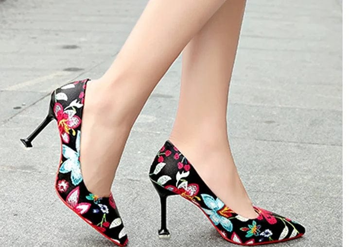 New spring Women Pumps High Heels Pointed Toe Sexy Stiletto Shoes Women Shallow shoes zapatos de mujer