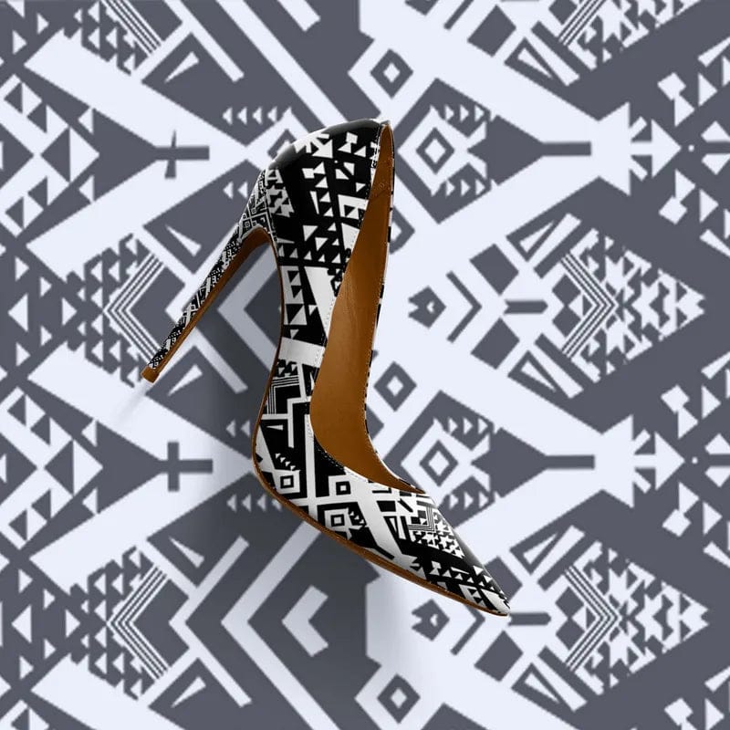 New Stiletto Pointed Shallow Pumps for Ladies and Women Color Matching High Model Catwalk Heel Sandals