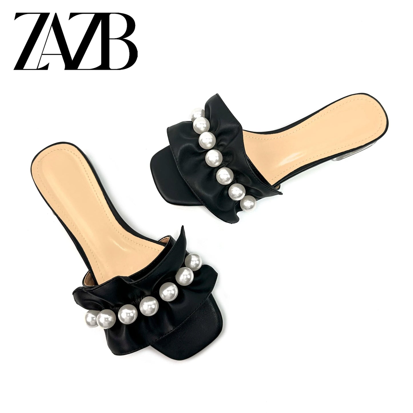 new style design summer transparent H letter flat heel women's slippers fashion beach platform sandals for women and ladies