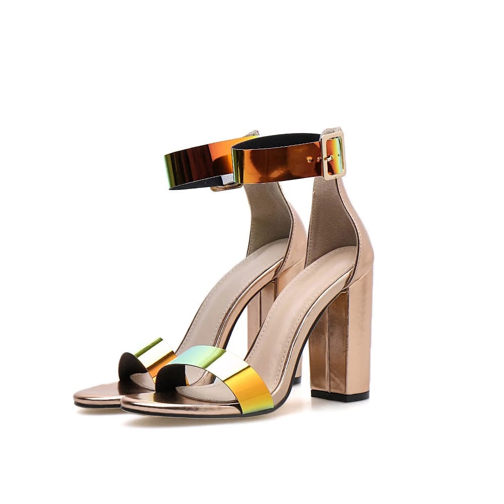 New style Sexy Female Girl Roman high heel ankle sandals sexy night club Ladies shoes high heels chunky heel sandals