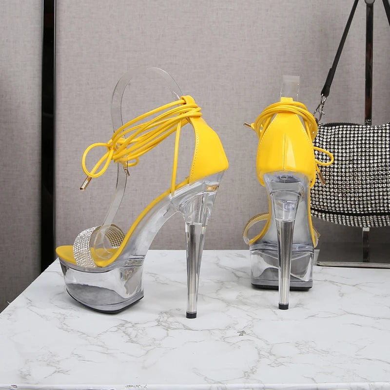 new styles summer women shoes 13 cm high heels diamond Platform sandals High Quality Sandals Women Heels