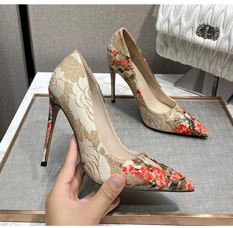 New Summer Shoes Women Heel Pumps Pointed 11 CM Strippers Stilettos Big Size Sexy High Heels Shoes Ladies