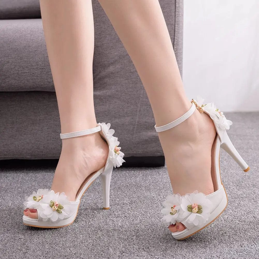 New Summer Stilettos Ladies High Heel Fish-mouth Women Platform Shoes Sandals Female Leisure Wedding Shoes