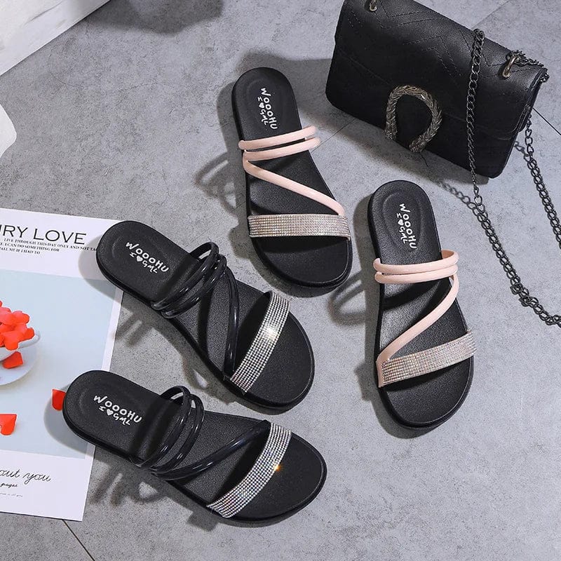New summer Woman Shoes Fashion Casual Flat Rome Sandal adult Beach Shoes Lightweight Breathable Soft Non-slip Shoes