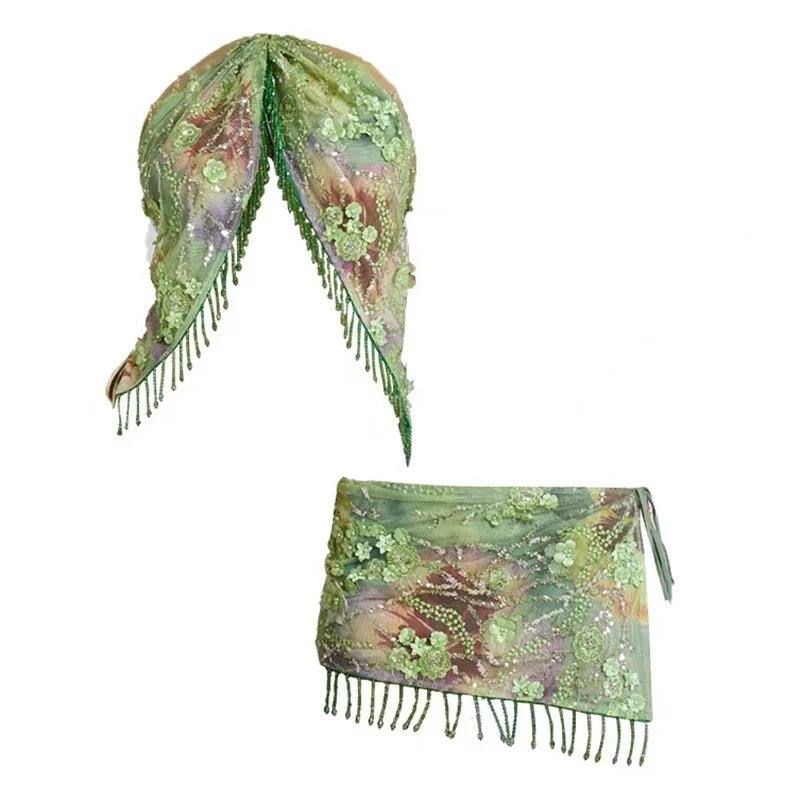 New Summer Women Beach Style Sexy Skirts, Holiday Printing Patchwork Chic Simple Skirts, 2025 Elegant Fashion Ladies Maxi Skirts - SN Wigs & More