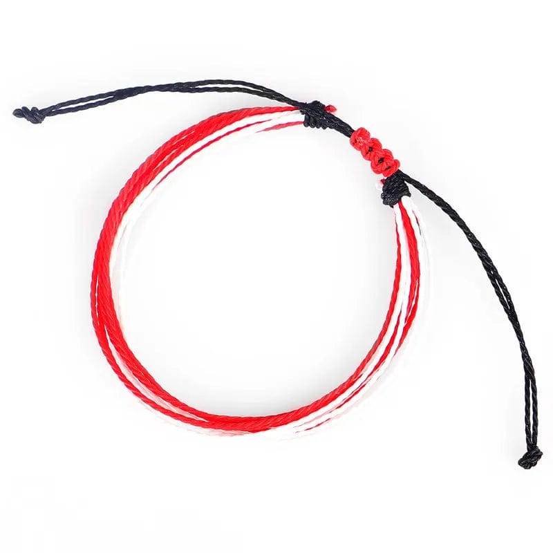 New Trendy Waxed Thread For Bracelets Creative Woven Bracelets Colorful Mixed Color Fresh Women's Adjustable Jewelry