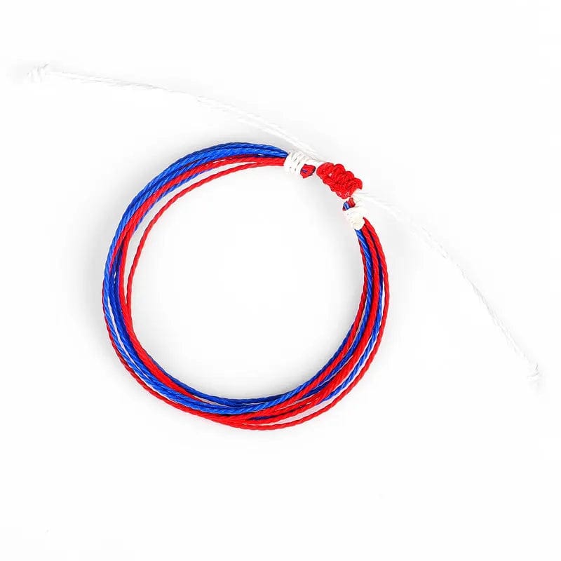 New Trendy Waxed Thread For Bracelets Creative Woven Bracelets Colorful Mixed Color Fresh Women's Adjustable Jewelry
