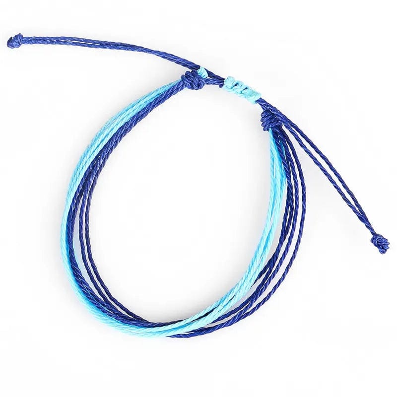 New Trendy Waxed Thread For Bracelets Creative Woven Bracelets Colorful Mixed Color Fresh Women's Adjustable Jewelry