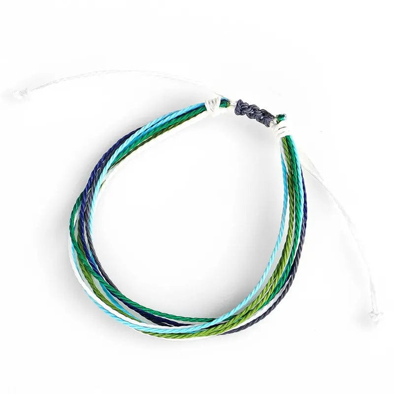 New Trendy Waxed Thread For Bracelets Creative Woven Bracelets Colorful Mixed Color Fresh Women's Adjustable Jewelry