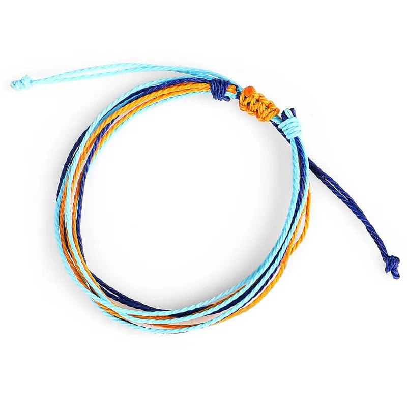 New Trendy Waxed Thread For Bracelets Creative Woven Bracelets Colorful Mixed Color Fresh Women's Adjustable Jewelry