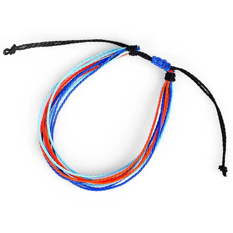 New Trendy Waxed Thread For Bracelets Creative Woven Bracelets Colorful Mixed Color Fresh Women's Adjustable Jewelry