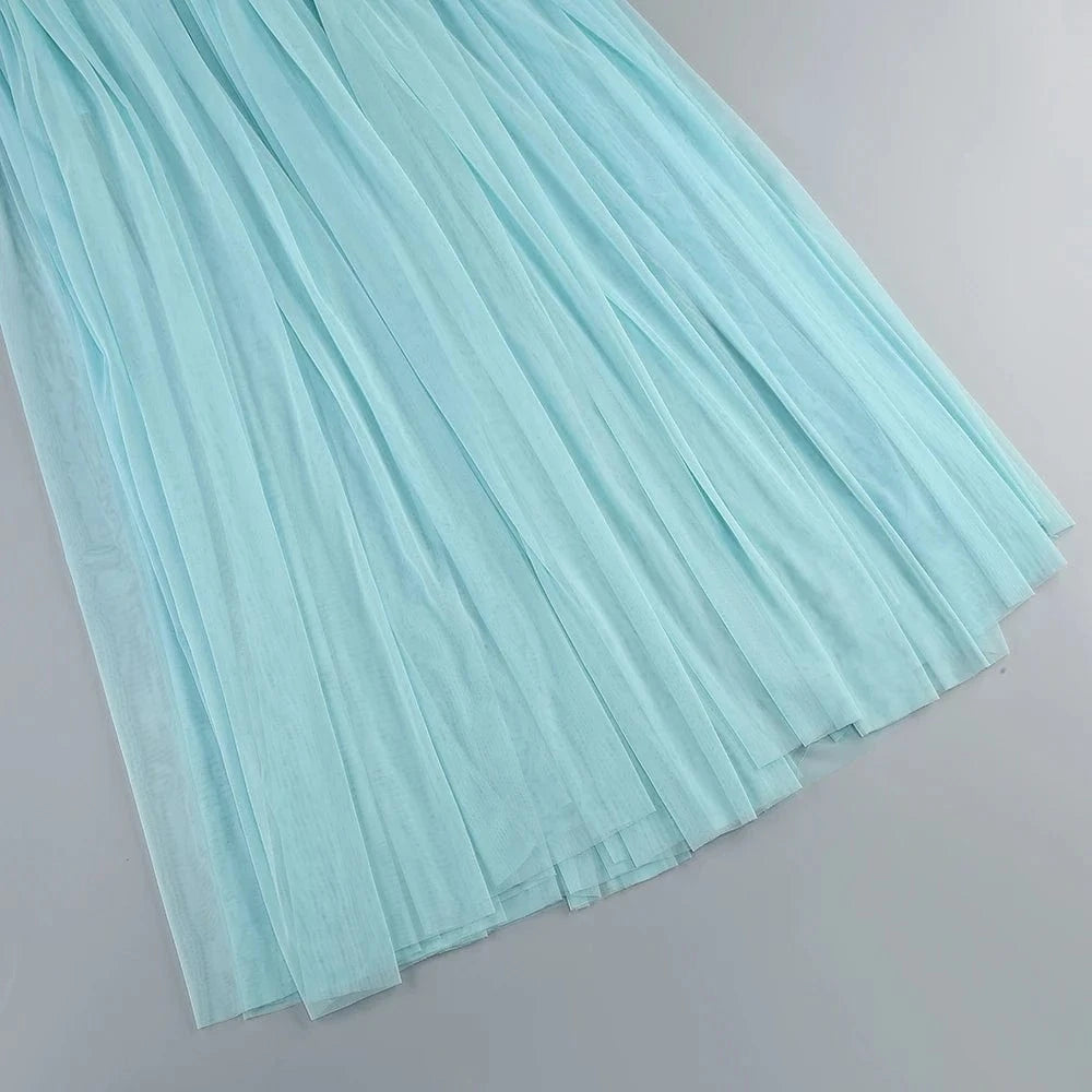 New Women's Sexy Strapless Casual Dress Holiday Style Three-Dimensional Flower Decorated Dress Floor-Length Evening Dress