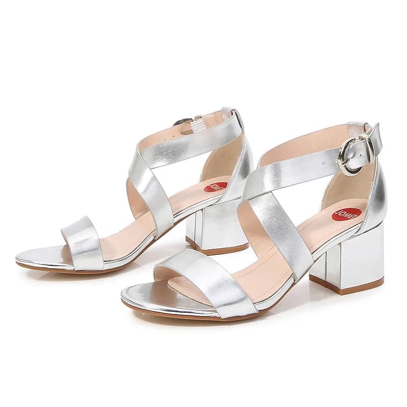 New Women Sandal Heel Shoes Block Heels Women Shoes and New Fashion Shoes Mid Heel