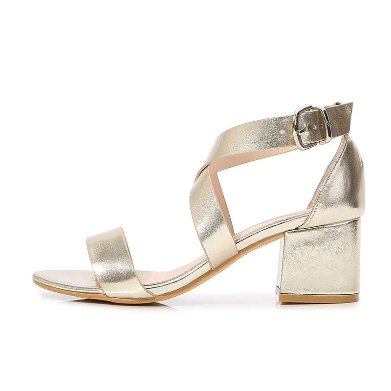 New Women Sandal Heel Shoes Block Heels Women Shoes and New Fashion Shoes Mid Heel