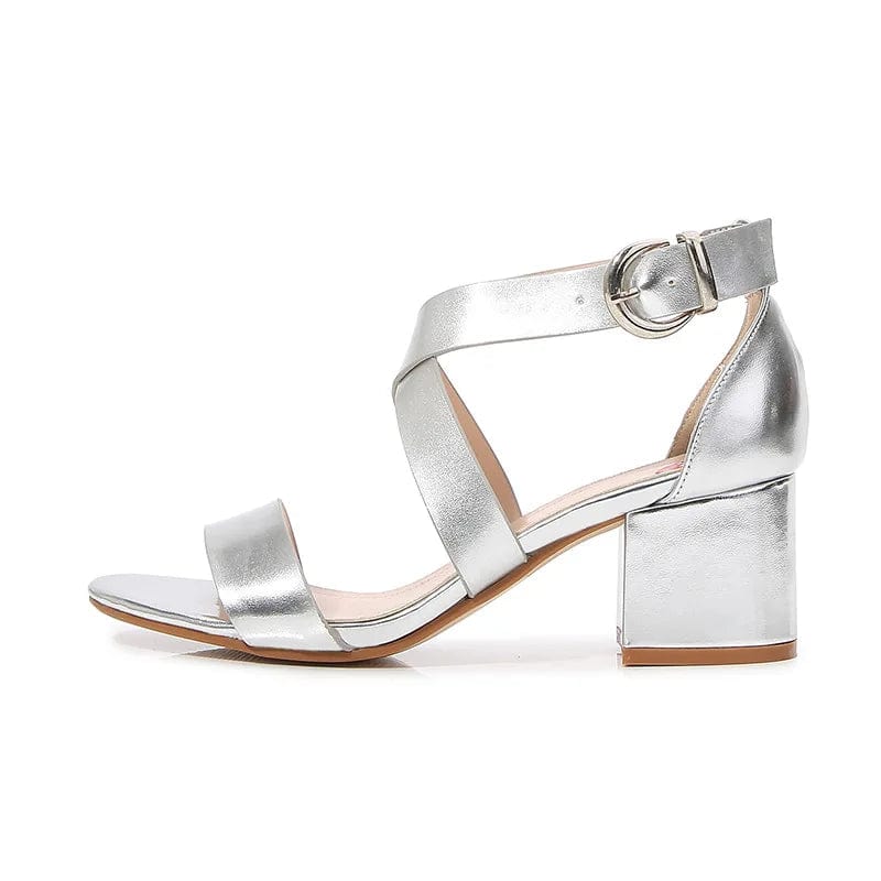 New Women Sandal Heel Shoes Block Heels Women Shoes and New Fashion Shoes Mid Heel