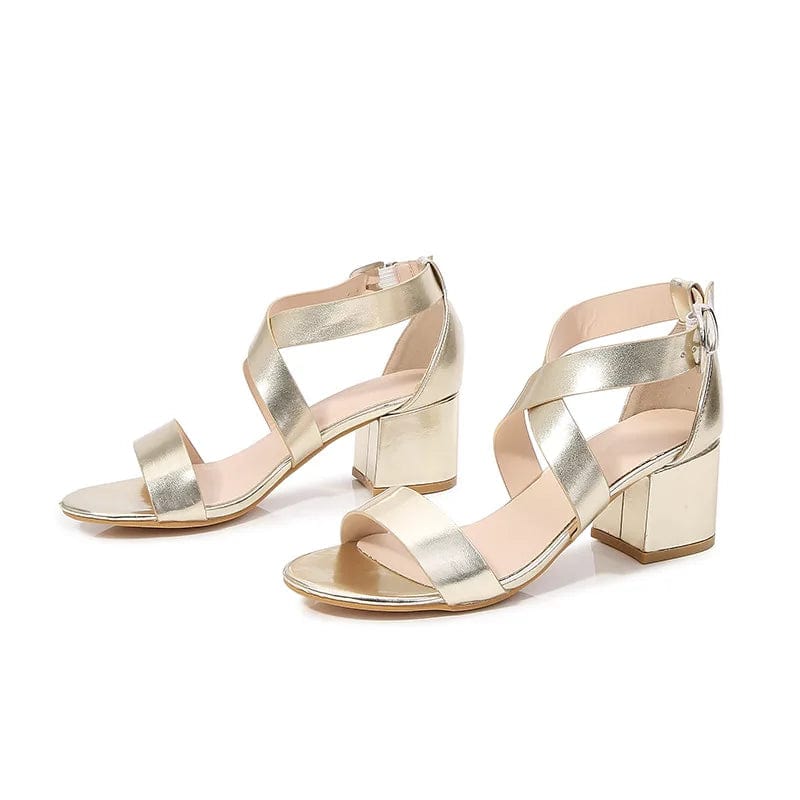 New Women Sandal Heel Shoes Block Heels Women Shoes and New Fashion Shoes Mid Heel