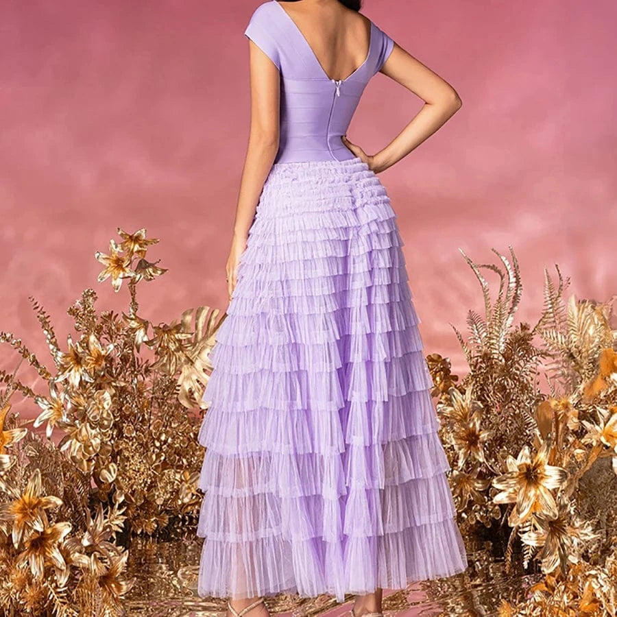 New Women Sexy Crew-Neck Sleeveless Dress Niche Style Black And White Temperament Dress Elegant Fashion Party Evening Dress