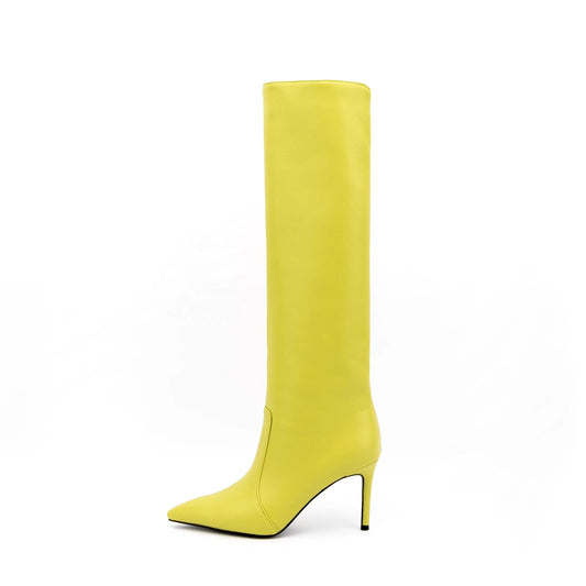 New Women Shoes Stiletto Heels Over-the-knee Boots Litchi Skin Women's  Plus Size  High Thigh Boots