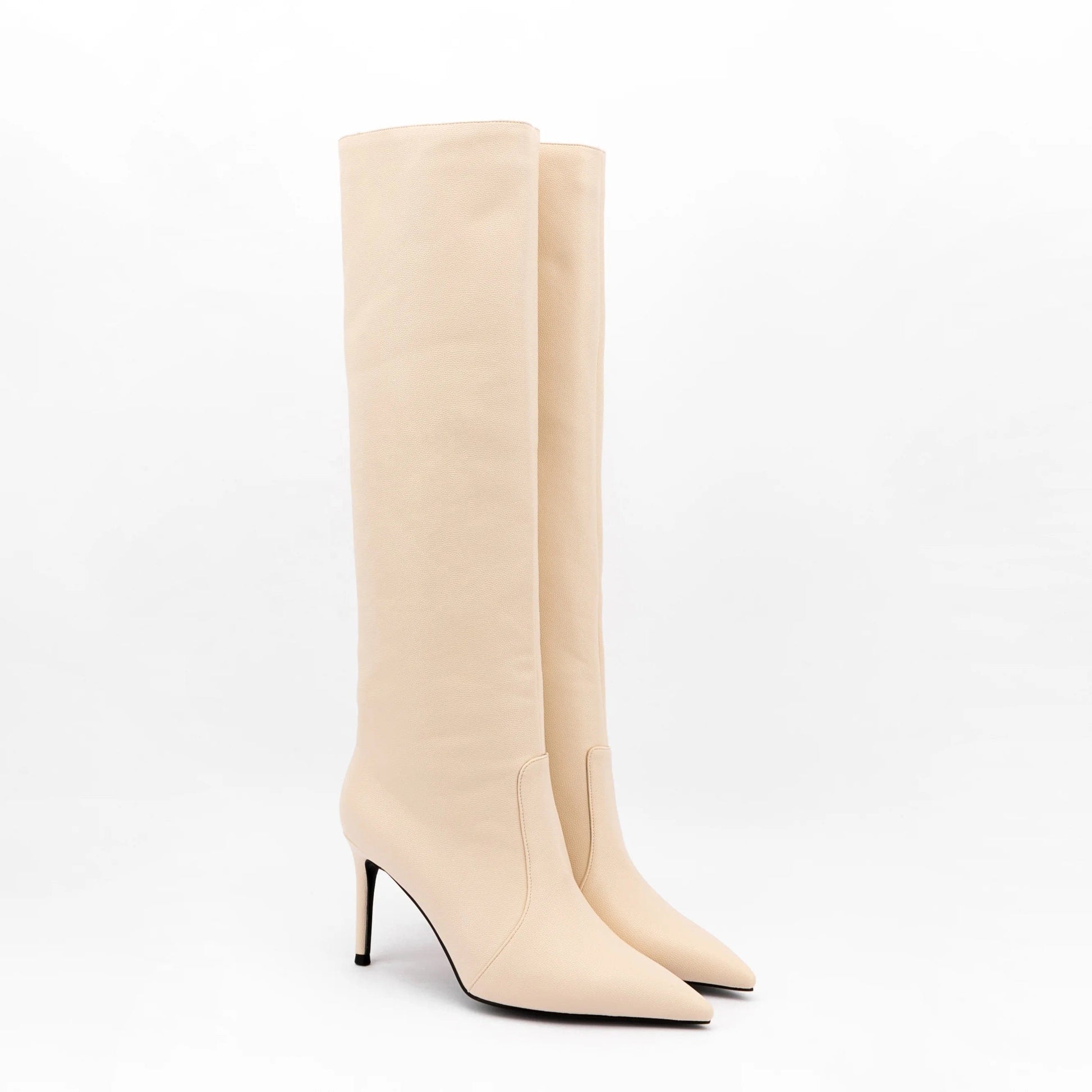 New Women Shoes Stiletto Heels Over-the-knee Boots Litchi Skin Women's  Plus Size  High Thigh Boots