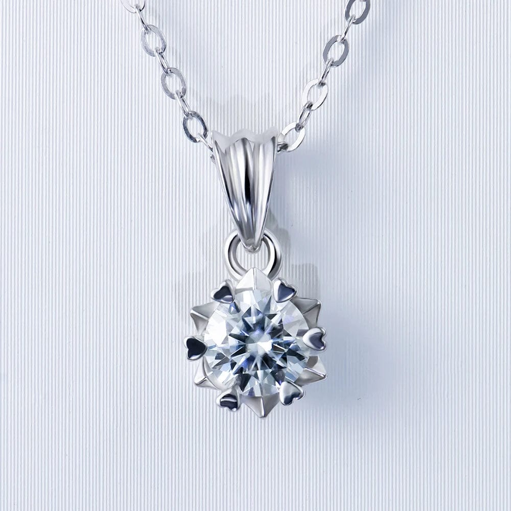 Newest 925 Silver Fine Jewelry Pendants Charms 2 carat Moissanite Diamond Gemstone Jesus Cross Classical Chain Pendant Necklace