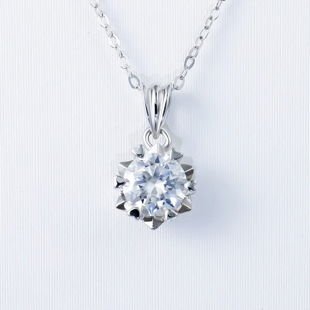 Newest 925 Silver Fine Jewelry Pendants Charms 2 carat Moissanite Diamond Gemstone Jesus Cross Classical Chain Pendant Necklace
