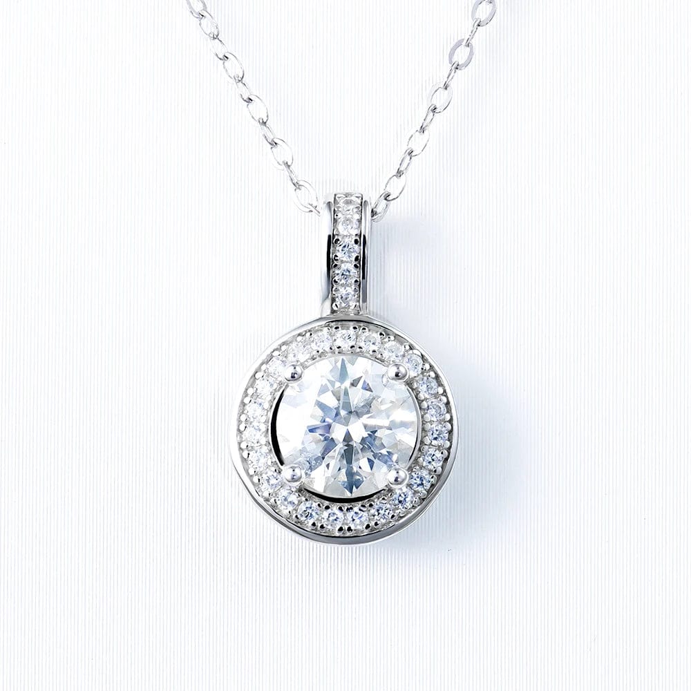 Newest 925 Silver Fine Jewelry Pendants Charms 2 carat Moissanite Diamond Gemstone Jesus Cross Classical Chain Pendant Necklace