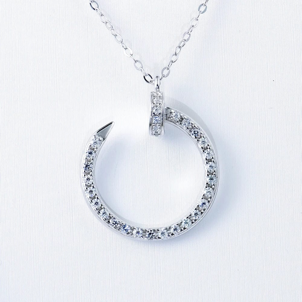Newest 925 Silver Fine Jewelry Pendants Charms 2 carat Moissanite Diamond Gemstone Jesus Cross Classical Chain Pendant Necklace
